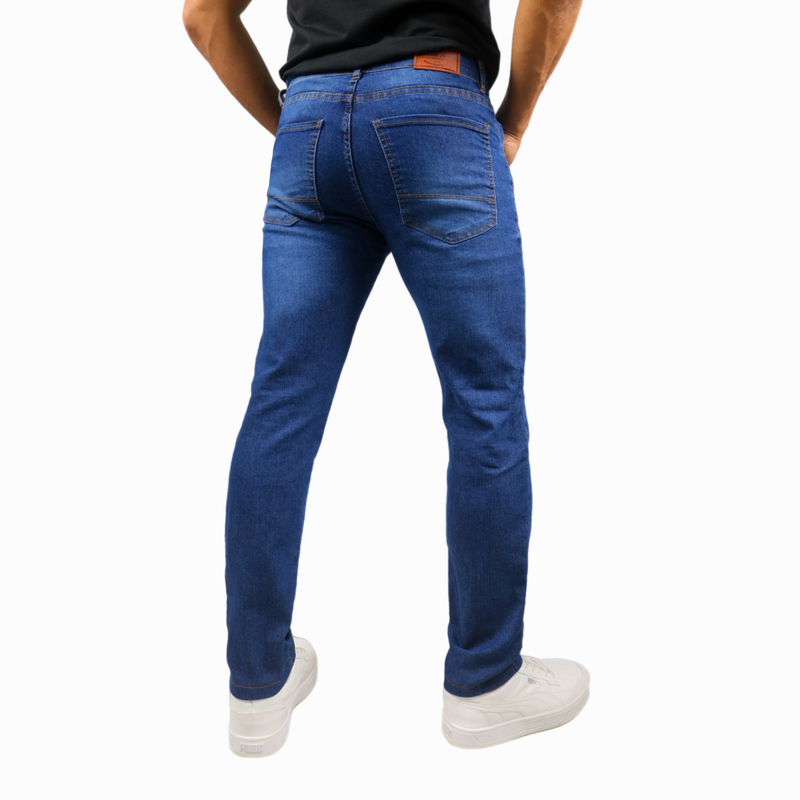 COMPRE 2 LEVE 3-  Calças Jeans Premium Azul/Preta/Azul escuro