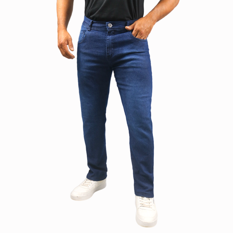 kit 2 Calças Jeans Básicas Azul/Preta