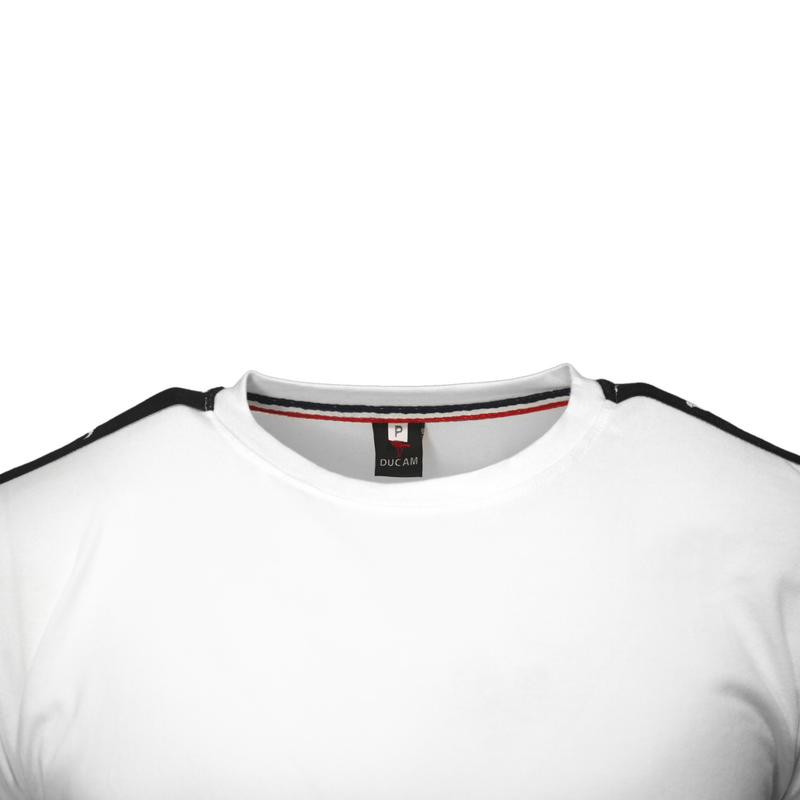 Camiseta malha peruana (100% algodão) branca