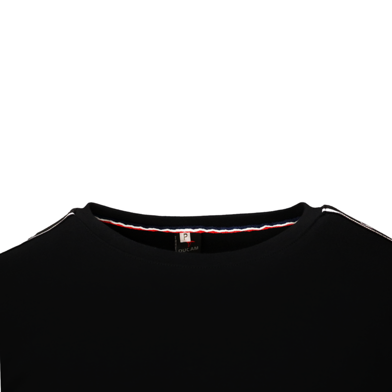 Camiseta malha peruana (100% algodão) preta