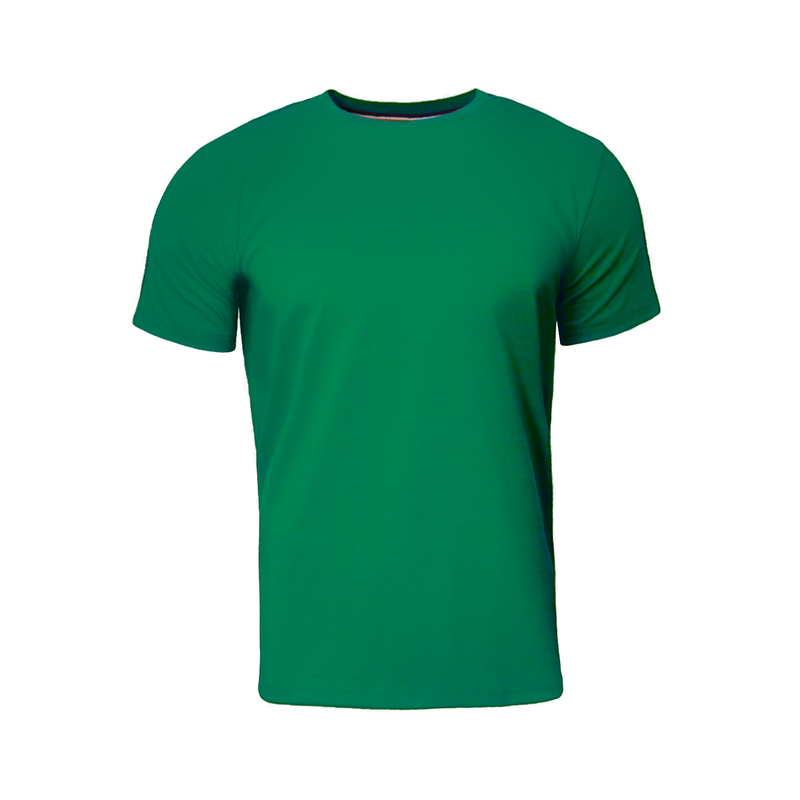 Camiseta malha peruana (100% algodão) verde Amazônia