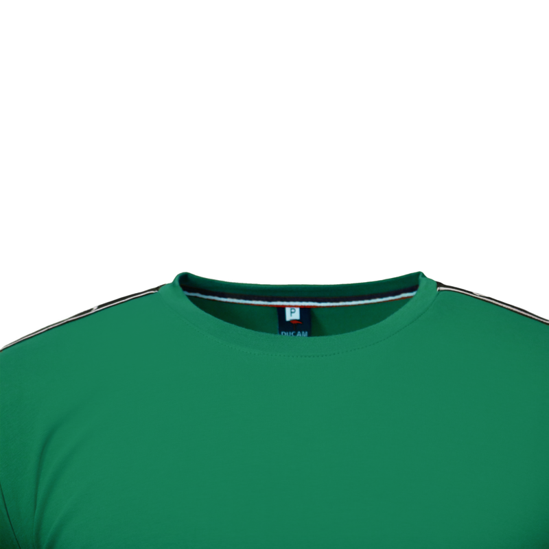 Camiseta malha peruana (100% algodão) verde Amazônia