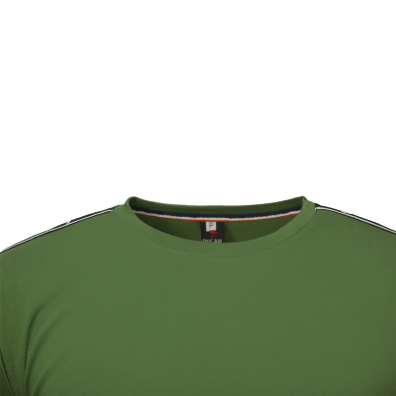 Camiseta malha peruana (100% algodão) verde Eucalipto