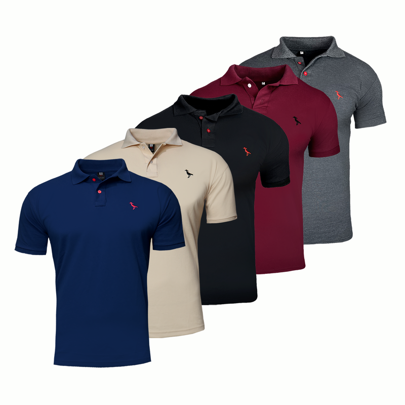 Camisas Polo Premium Plus Size G1 G2 G3 (kit 5, 4 e 3 polos)