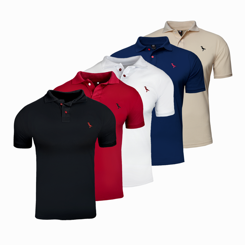 Camisas Polo Premium Plus Size G1 G2 G3 (kit 5, 4 e 3 polos)